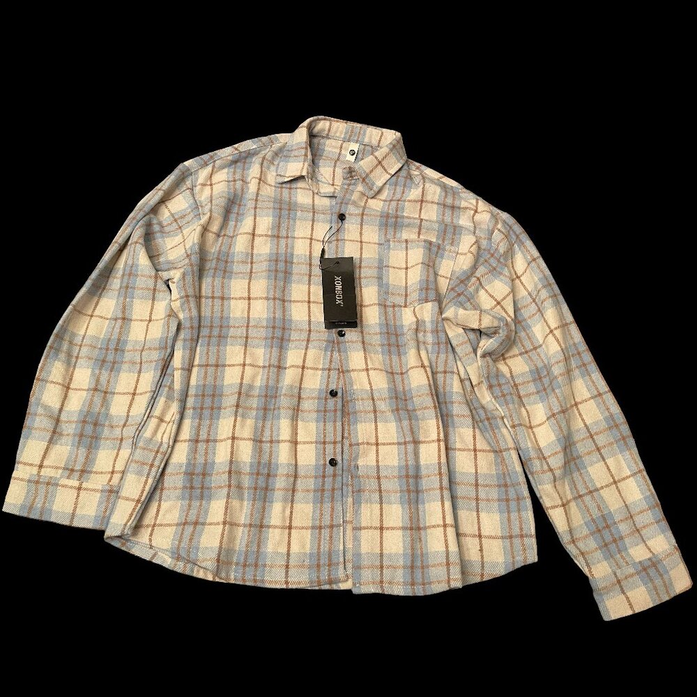 Blue and White Flannel